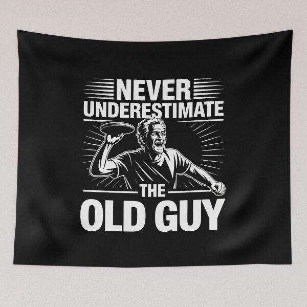 Item preview, Never Underestimate The Old Guy Funny Disc Golf Designs, Funny Birthday Frisbee Golf Lovers designed and sold by Dabbing Turtle Designs.