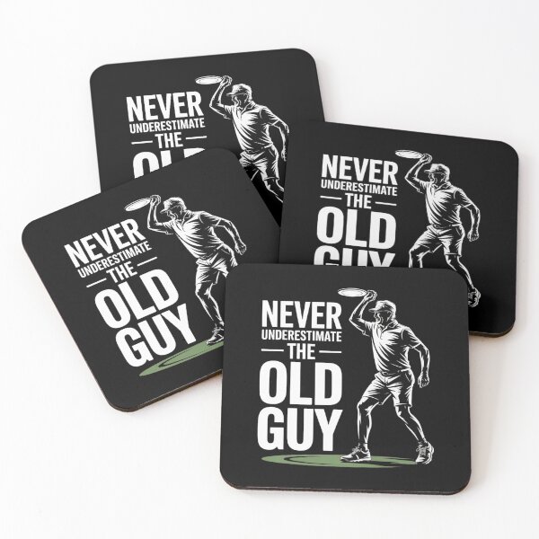 Item preview, Never Underestimate The Old Guy Funny Disc Golf Designs, Funny Birthday Frisbee Golf Lovers designed and sold by Dabbing Turtle Designs.