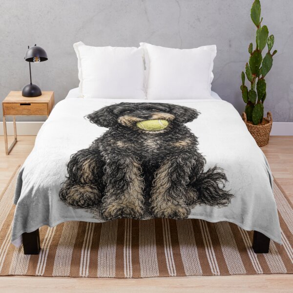 Item preview, Black and Tan Cockapoo with Tennis Ball designed and sold by Cockapoo Society.