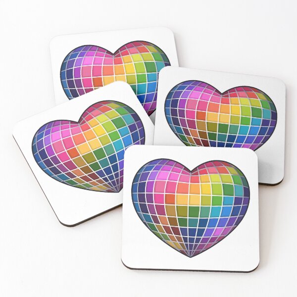 Item preview, 3D Disco Ball Rainbow Heart Pride designed and sold by Anne97s.
