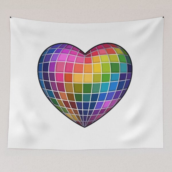 Item preview, 3D Disco Ball Rainbow Heart Pride designed and sold by Anne97s.