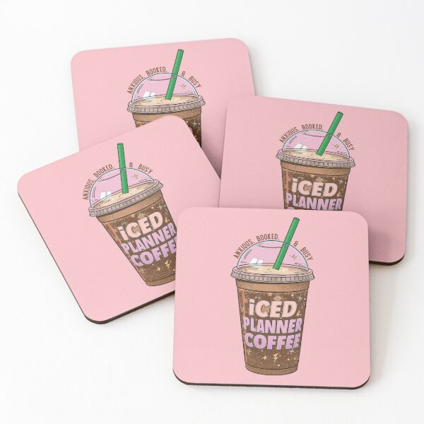 Item preview, Retro Iced Planner Coffee Illustration designed and sold by GirlyVision.