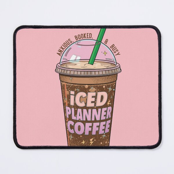 Item preview, Retro Iced Planner Coffee Illustration designed and sold by GirlyVision.
