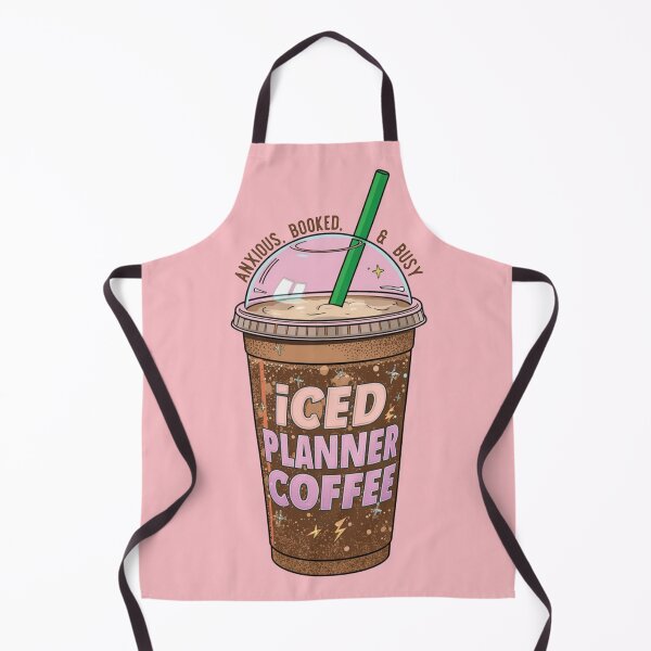 Item preview, Retro Iced Planner Coffee Illustration designed and sold by GirlyVision.