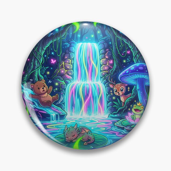 Item preview, Funny Kids Anime Nature Green Neon Flame Frame Cute Cartoon Forest Design designed and sold by DervoTeck2767.