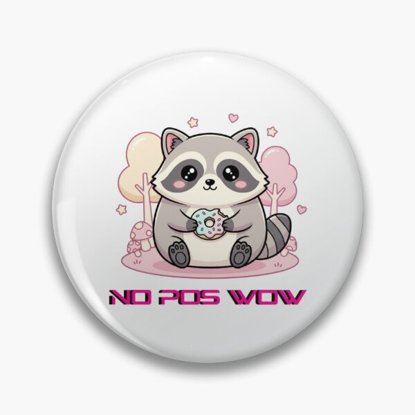Item preview, No Pos Wow Raccoon designed and sold by RadKiid.