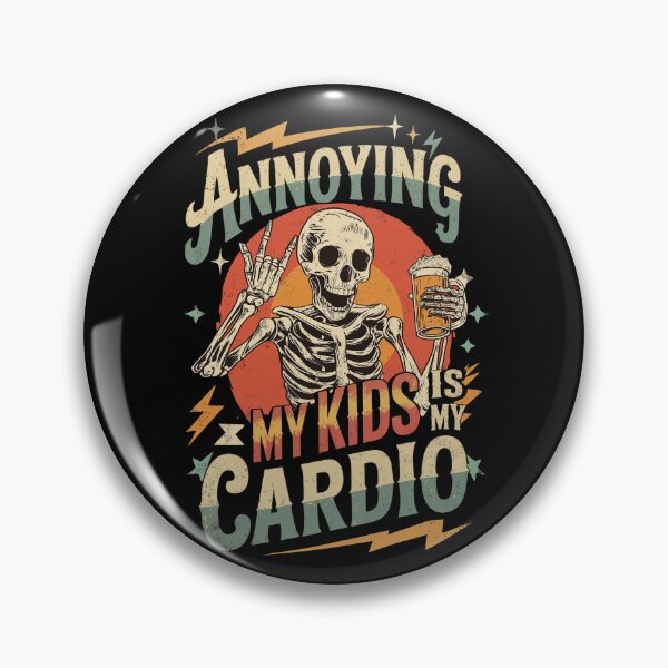 Item preview, Annoying My Kids Is My Cardio - Funny Father's Day Skeleton designed and sold by legendaryskins.