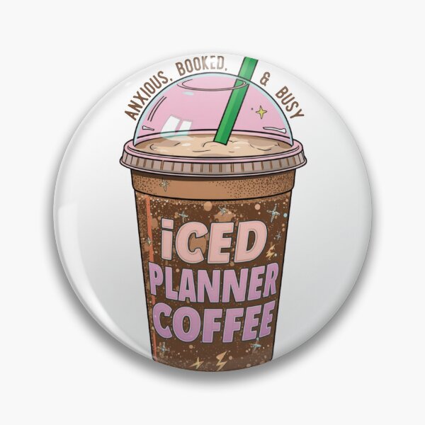 Item preview, Iced coffee planner illustration designed and sold by GirlyVision.