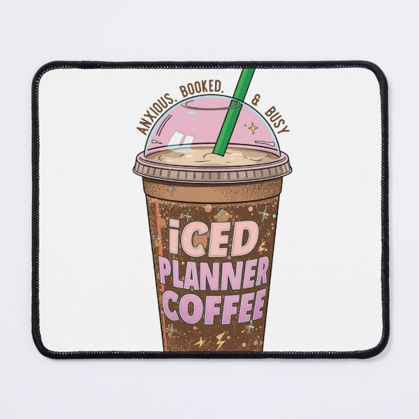 Item preview, Iced coffee planner illustration designed and sold by GirlyVision.