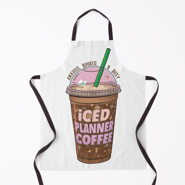 Item preview, Iced coffee planner illustration designed and sold by GirlyVision.