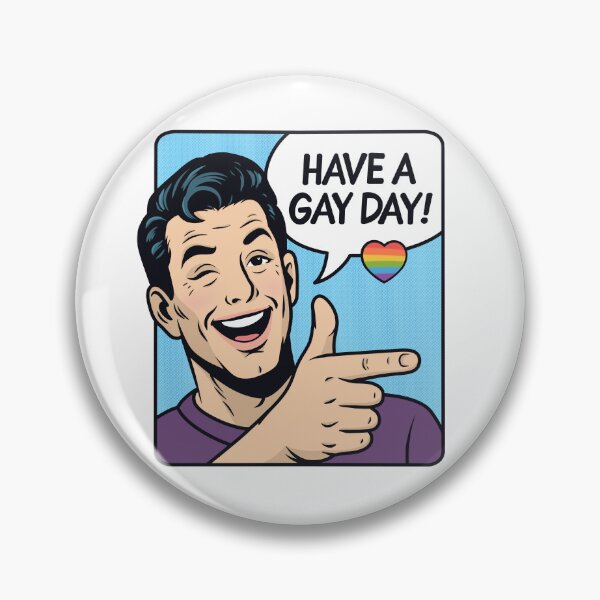 Item preview, Retro Pop Art Have A Gay Day designed and sold by Anne97s.