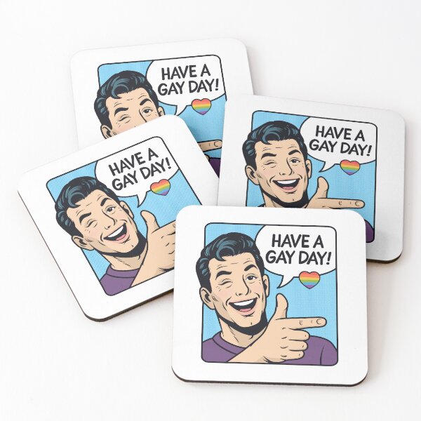 Item preview, Retro Pop Art Have A Gay Day designed and sold by Anne97s.