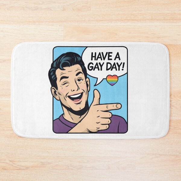 Item preview, Retro Pop Art Have A Gay Day designed and sold by Anne97s.