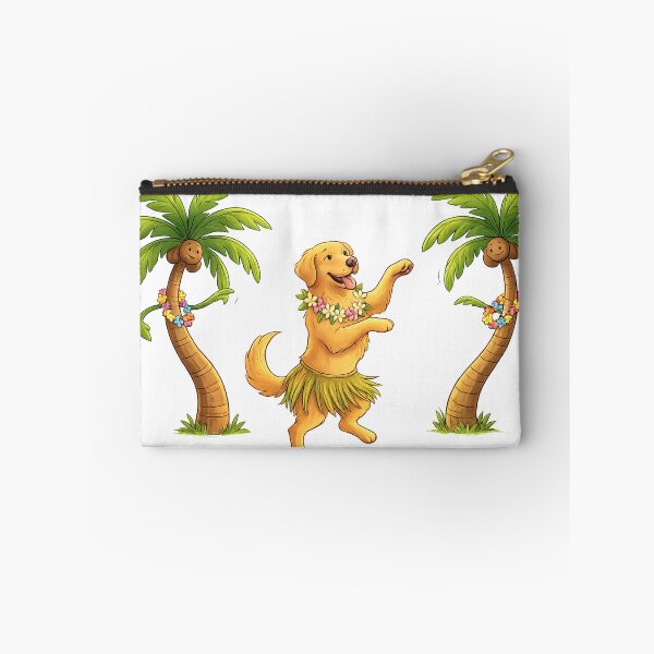 Item preview, Cute Hawaiian Dancing Dog Tropical Cartoon Aesthetic designed and sold by josflo12.