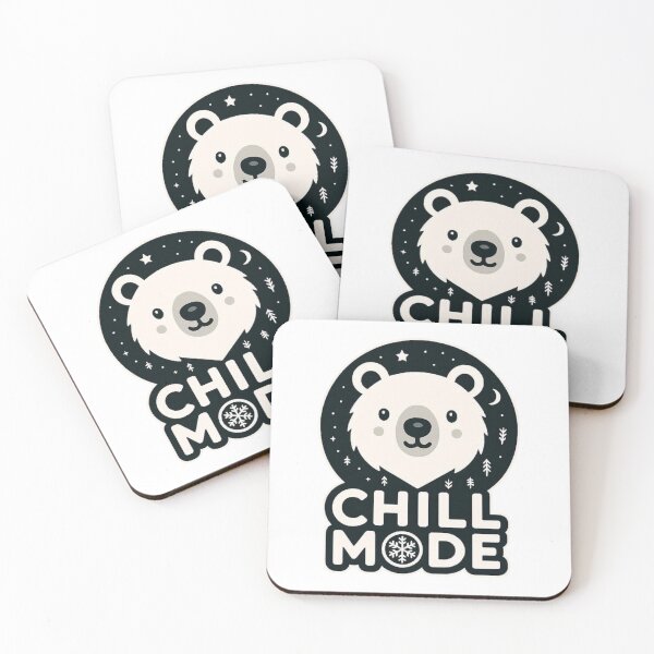 Item preview, Minimalist Polar Bear Chill Mode | Funny Cool Animal Design designed and sold by LibbArt.