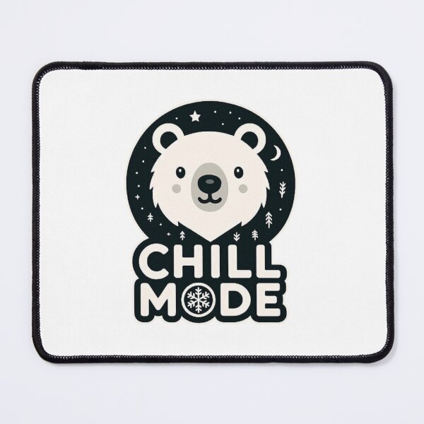 Item preview, Minimalist Polar Bear Chill Mode | Funny Cool Animal Design designed and sold by LibbArt.