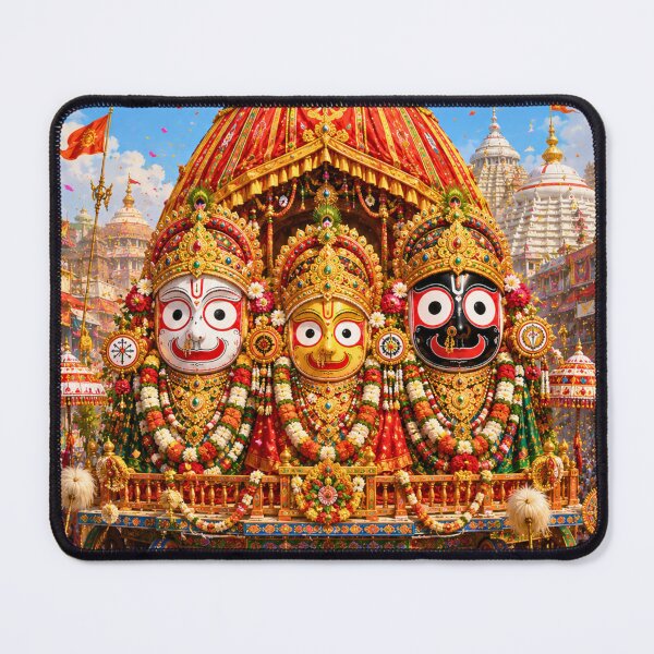 Item preview, The Sacred Triad – Lord Jagannath Devotional designed and sold by Homyar.