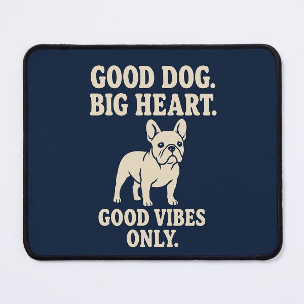 Item preview, French Bulldog Good Dog Big Heart Good Vibes Only Shirt, Minimalist Frenchie Dog Lover designed and sold by American Spirit.