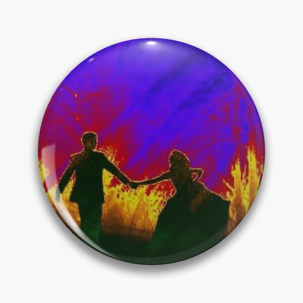 Item preview, Couple Running around fire designed and sold by bookstackdream.
