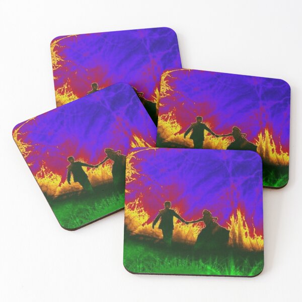 Item preview, Couple Running around fire designed and sold by bookstackdream.