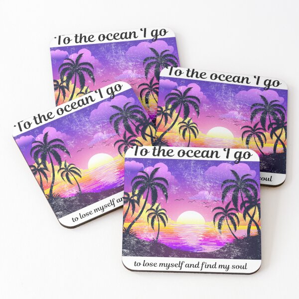 Item preview, Tropical Sunset Beach — Retro Synthwave Palm Tree Grunge Art designed and sold by DonnaRaine.