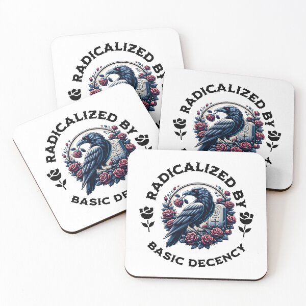 Item preview, Radicalized By Basic Decency, Gothic Crow Social Justice Human Rights designed and sold by petalandarmour.