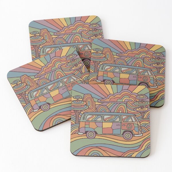 Item preview, Psychedelic Retro Road Trip designed and sold by Catzura.