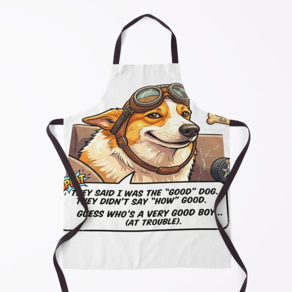 Item preview, Corgi Pilot Very Good Boy At Trouble Sticker designed and sold by ExploreAura Studio.
