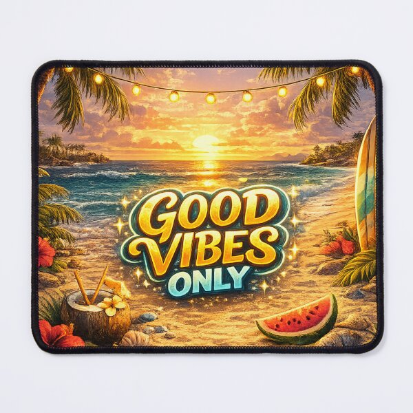 Item preview, Good Vibes Only Tropical Beach Sunset designed and sold by AONLINE .