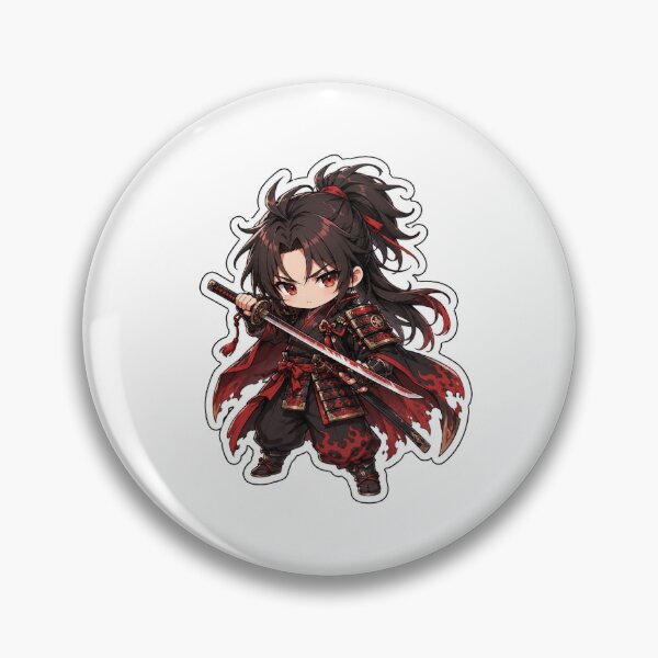 Item preview, Chibi Samurai Sticker designed and sold by KuroArtStudio .