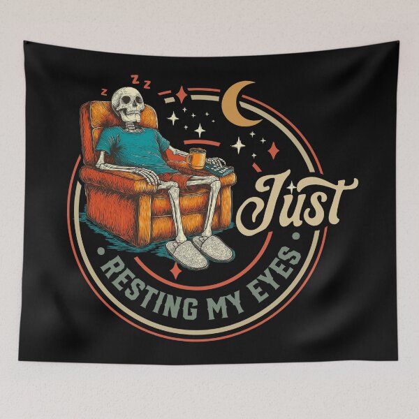 Item preview, Just Resting My Eyes - Funny Father's Day Skeleton designed and sold by legendaryskins.