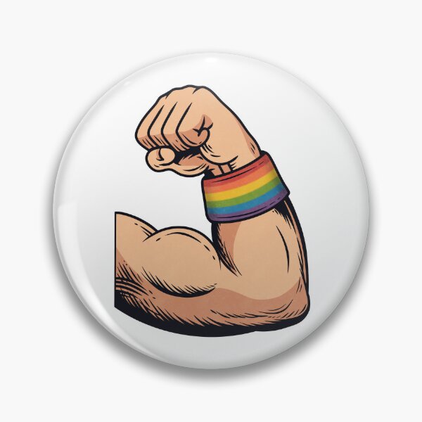 Item preview, Flexing Muscle Rainbow Wristband Pride Power designed and sold by Anne97s.