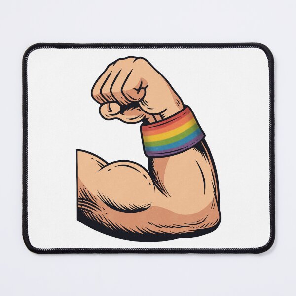 Item preview, Flexing Muscle Rainbow Wristband Pride Power designed and sold by Anne97s.