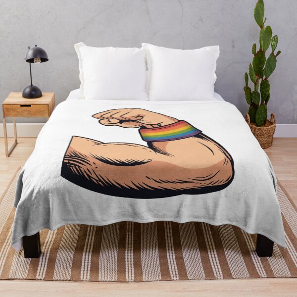Item preview, Flexing Muscle Rainbow Wristband Pride Power designed and sold by Anne97s.