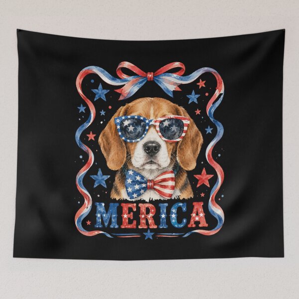 Item preview, Merica Patriotic Beagle American Dog Lover designed and sold by FormalDehyena.