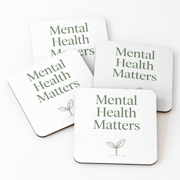 Item preview, Mental Health Matters Minimalist Green Plant Growth designed and sold by NeonSketch Lab.