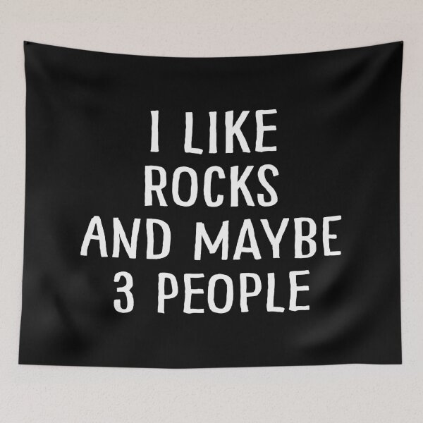 Item preview, I Like Rocks and Maybe 3 People designed and sold by teesaurus.