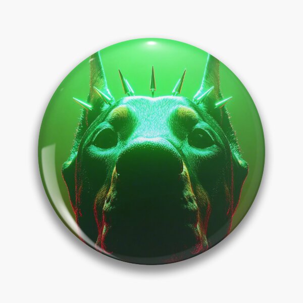 Item preview, Cyberpunk Doberman Neon Portrait designed and sold by Not Hugo.