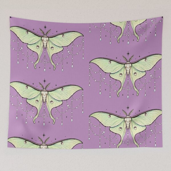 Item preview, Fancy Luna Moth Tattoo designed and sold by fairycoffins.