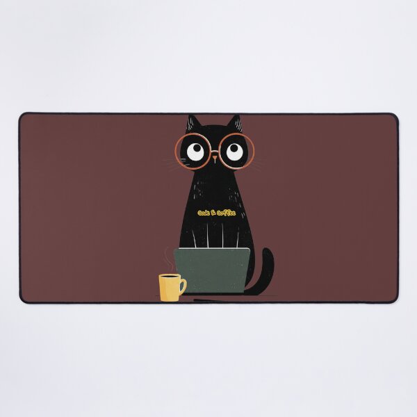 Item preview, Cute Cat Coder Code and Coffee Programmer Design designed and sold by QutteshopLM .