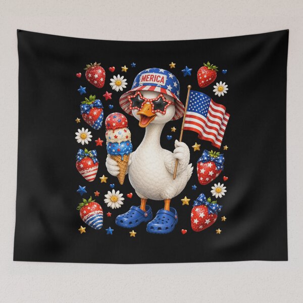 Item preview, Merica USA Patriotic Duck Fourth Of July designed and sold by FormalDehyena.