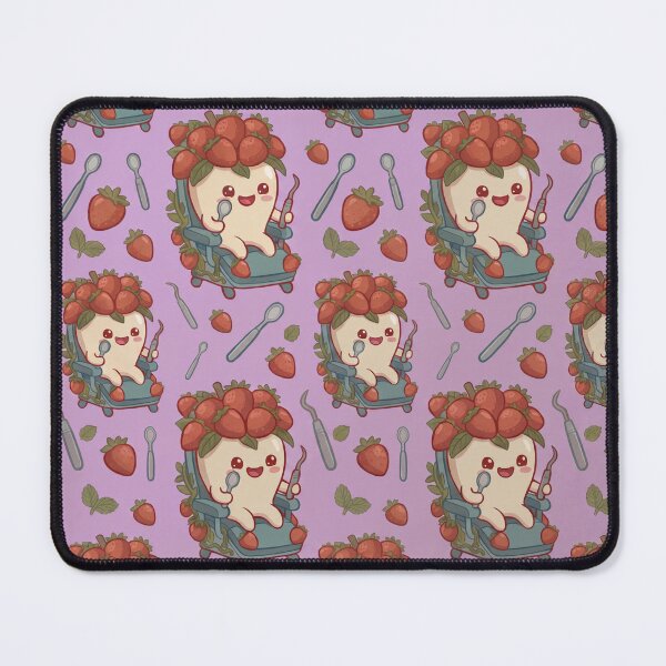 Item preview, Berrizzy Kawaii Strawberry Dental Lavender Pattern designed and sold by PippityShop.