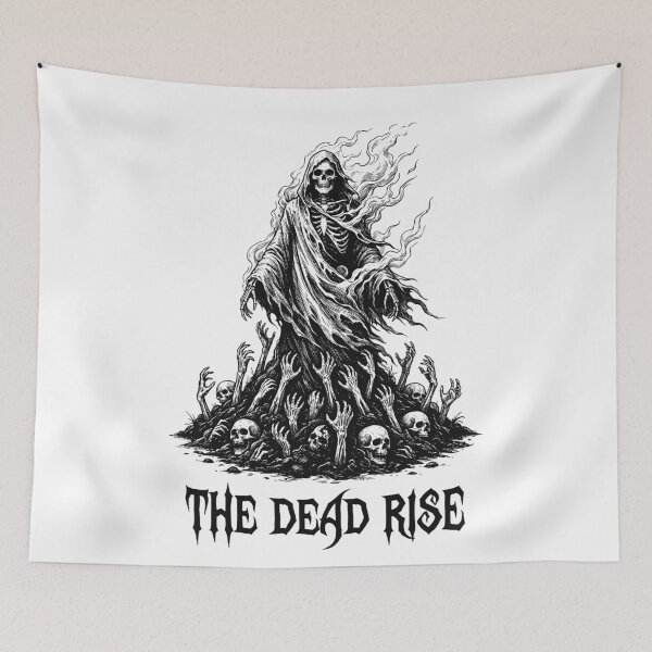 Item preview, The Dead Rise - Intricate Grim Reaper Gothic Art designed and sold by LockjowArt.