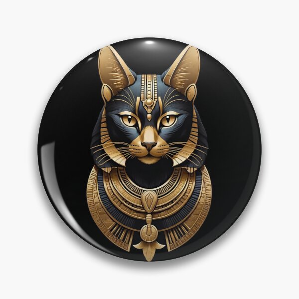 Item preview, Majestic Golden Egyptian Cat Goddess Bastet designed and sold by Ahmed-G-Designs.