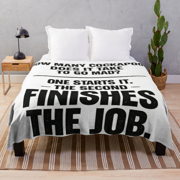 Item preview, Funny Cockapoo Quote - Two Cockapoos Go Mad Dog Humor designed and sold by Cockapoo Society.