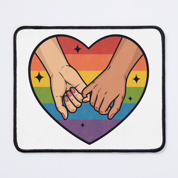 Item preview, Pinky Promise Rainbow Heart Pride Love designed and sold by Anne97s.