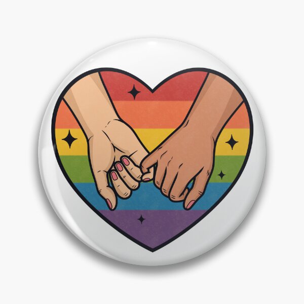 Item preview, Pinky Promise Rainbow Heart Pride Love designed and sold by Anne97s.