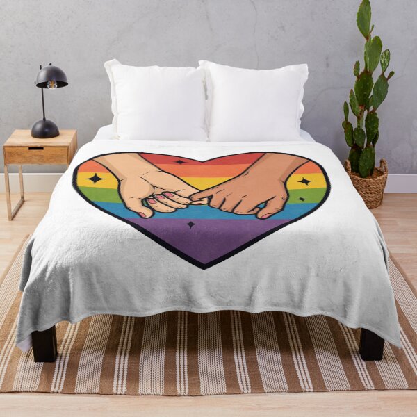 Item preview, Pinky Promise Rainbow Heart Pride Love designed and sold by Anne97s.