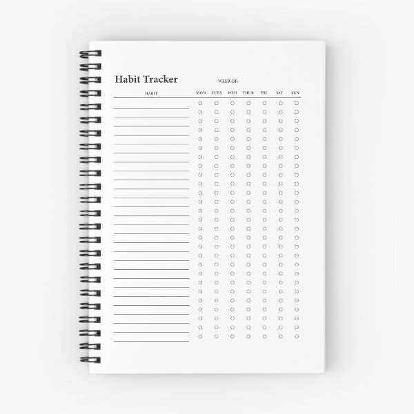 Item preview, Weekly Habit Tracker – Minimal Productivity and Self Care Planner designed and sold by EmeraldeaDesign.