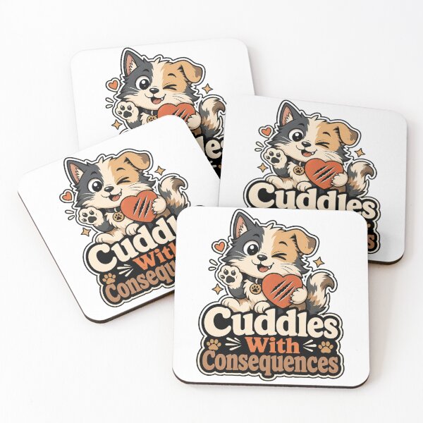 Item preview, Cuddles With Consequences Dog Cat Shirt designed and sold by oddpawstudio.